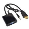 HDMI to VGA Male Converter With Audio Cable