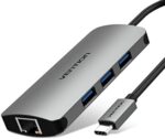 Vention Type-C to 3-Port USB 3.0 Hub with Gigabit Ethernet Adapter & PD Converter