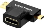 VENTION MINI HDMI MALE + MICRO HDMI MALE TO HDMI FEMALE ADAPTER
