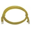 Cat6 UTP 24 AWG PVC Round Patch Cord 1M Yellow Color
