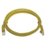 Cat6 UTP 24 AWG PVC Round Patch Cord 1M Yellow Color
