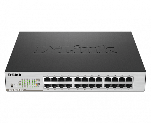 24-Port PoE Gigabit Smart Managed Switch DGS-1100-24P