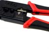 D-link Crimping tools form an essential ingredient for any kit that is required by service personnel. The structured cabling system lays stress on following the practices which will add elegance, discipline, method and reliability to cabling. The tools which are used in installation of a cabling system go a long way in and can sustain extensive use in the field. Modular Crimping Tool can be used to crimp RJ-45 and RJ-11 types of connectors. Brand : D-link Model : NTC-001 Crimping Modular : 8P8C/RJ45,6P6C/RJ12,6P4C/RJ11,6P2C/4P4C,4P2C