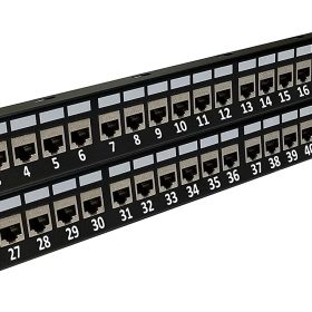 Patch Panel UTP Keystone- 48 Port- Unloaded (Cat 5e,Cat 6)