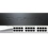 D-Link 24-Port 10/100Base-T PoE Smart Switch With 2 * 1000BaseT Copper Port & 2 Combo SFP/ Gigabit Copper Port, Auto Voice VLAN, Time Based PoE, 15.4/30W Support, 193W PoE Power Budget