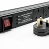 7 Way 19″ Rack Mount Horizontal Power Distribution Unit PDU Strip 13A