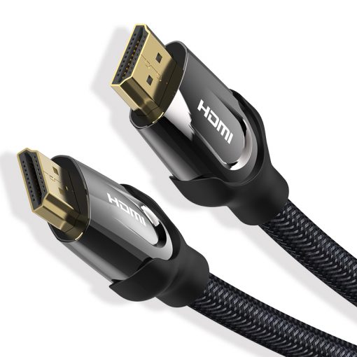 VENTION NYLON BRAIDED HDMI CABLE 2M BLACK METAL TYPE