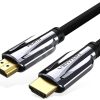VENTION NYLON BRAIDED HDMI CABLE 1M BLACK METAL TYPE