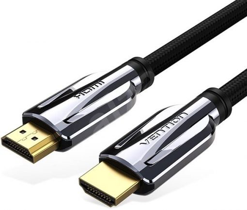 VENTION NYLON BRAIDED HDMI CABLE 1M BLACK METAL TYPE