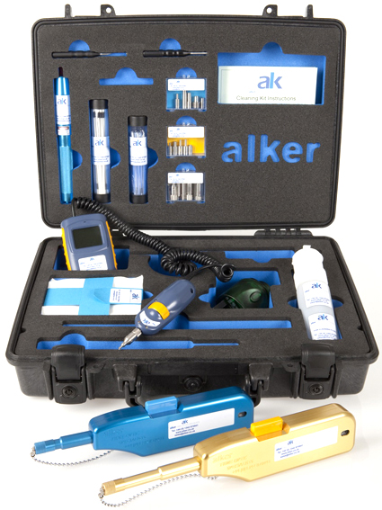 FIBRE OPTIC TOOL KIT FOR FIBRE END FACE INSPECTION AND CLEANING