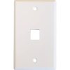 D-Link – Single Faceplate Accepts One Keystone Jack with Shutter & ID Plate – 86*86 mm – White Colour – Square (NFP-0WHI11)