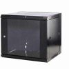 Easenet 12U 600 (W) x 600 (D) Network Cabinet Glass Door Black