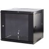Easenet 6U 600 (W) x 450 (D) Network Cabinet Glass Door Black