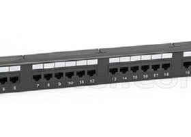 1U 24 Port Shielded Panel