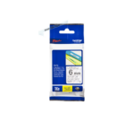 Brother Tape TZE-111 6mm Black on Clear