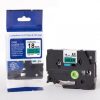 Brother TZe-741 Black On Green Laminated P-Touch Labelling Tape 18mm x 8m