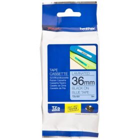 Brother TZe-561 Labelling Tape Cassette – Black on Blue, 36mm wide