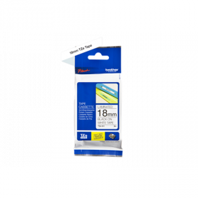Brother Tape TZE-241 18mm Black on White
