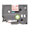 Brother Tape TZE-242 18mm Red on White