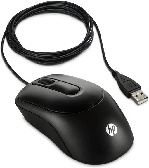 HP X900 Wired Mouse USB Optical 1000DPI Black