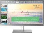 HP EliteDisplay E233 23″ Rotatable Monitor, Silver on facing and Black on back side