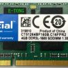 Crucial Laptop RAM DDR3L 4GB 1600