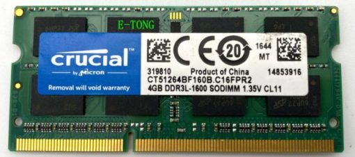 Crucial Laptop RAM DDR3L 4GB 1600