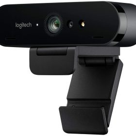 Logitech BRIO Ultra HD Webcam for Video Conferencing, Recording, and Streaming - Black