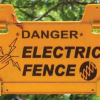 Electric Fence Danger Warning Sign