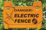 Electric Fence Danger Warning Sign