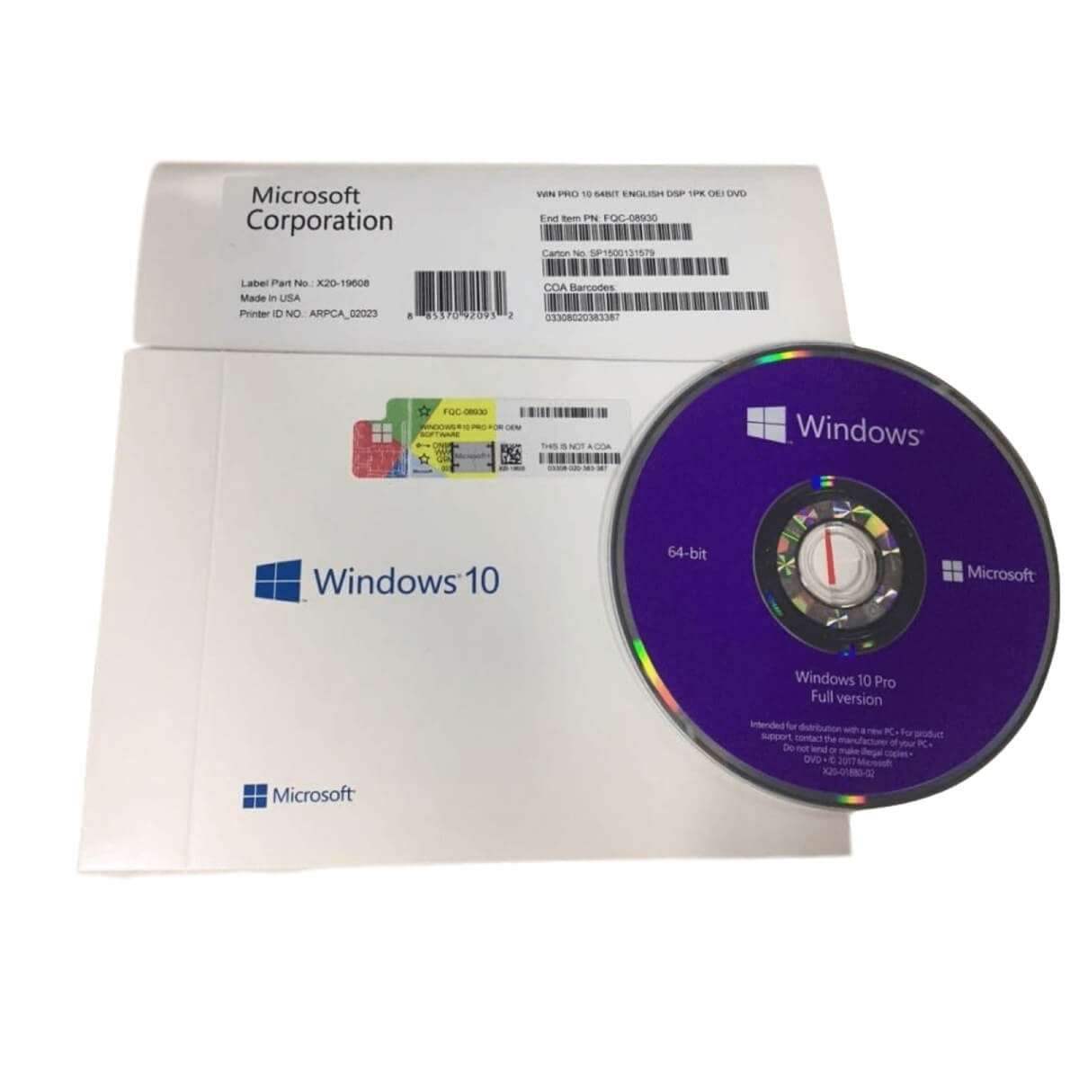 Microsoft Windows 10 Professionnel 64 bits