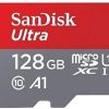 SanDisk Ultra 128GB UHS-I Class 10 MicroSDXC Memory Card Up to 80mb/s SDSQUNC-128G with Adapter