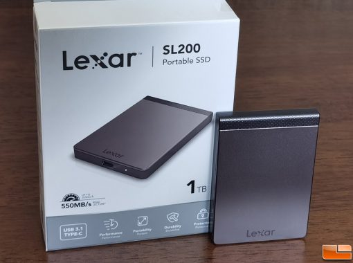 Lexar SL200 External Portable Solid State Drive 1TB, up to 550MB/s Read and 400MB/s Write (LSL200X001T-RNNNG)