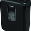Fellowes Powershred 8MC5 8-Sheet Micro-Cut Paper Shredder, Black