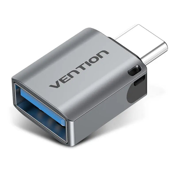 VENTION USB 3.0 MALE TO USB-C FEMALE ADAPTER GRAY ALUMINUM ALLOY TYPE