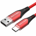 VENTION USB-C TO USB 2.0-A CABLE 2M RED ALUMINUM ALLOY TYPE