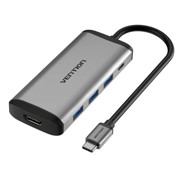 Vention USB Type C to Multi-Function 5 IN 1 Hub/Docking Station (VEN-TGPBB)