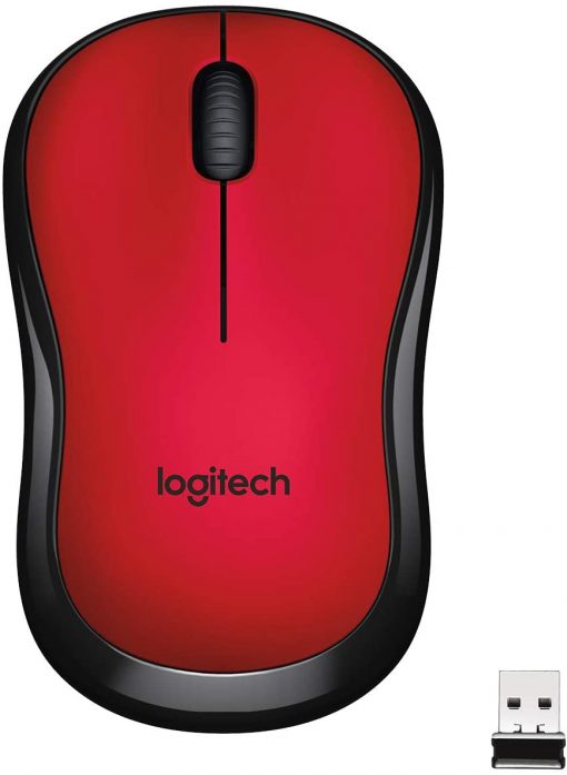 Logitech Wireless Mouse Silent M220 - Red