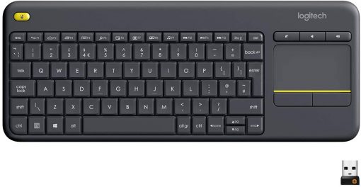 Logitech Wireless Keyboard with TouchPad K400 Plus  - Black