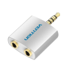 Vention 4 Pole 3.5mm Male to 2×3.5mm Female Converter – (VEN-BDAW0)