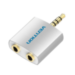 Vention 4 Pole 3.5mm Male to 2×3.5mm Female Converter – (VEN-BDAW0)