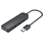 VENTION 4-PORT USB 3.0 HUB WITH TYPE C & USB 3.0 2-IN-1 INTERFACE 0.15 METER