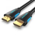 VENTION VGA(3+6) MALE TO MALE CABLE WITH FERRITE CORES 2METER BLACK