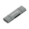 Vention Usb 3.0 + Type C + Micro Usb Multi-Function Card Reader Gray Metal Type VEN-CCHHO