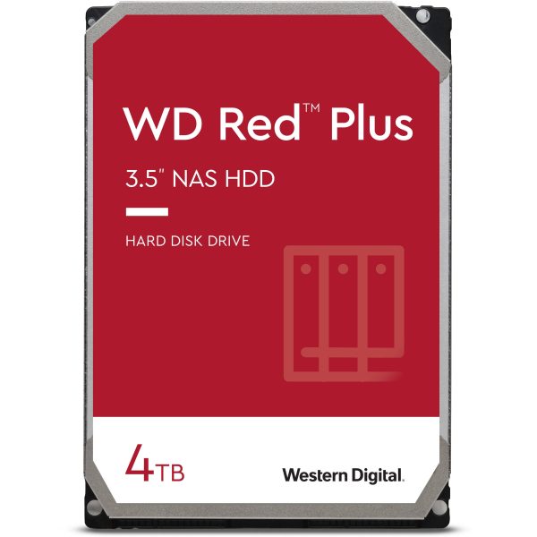 WD Red Plus NAS Hard Drive - 4TB