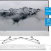 HP All-in-One Desktop PC, 11th Gen Intel Core i5-1135G7 Processor, 8 GB RAM, 512 GB SSD Storage, Full HD 23.8” Touchscreen, Windows 10 Home, Remote Work Ready, Mouse and Keyboard (24-df1270, 2021)