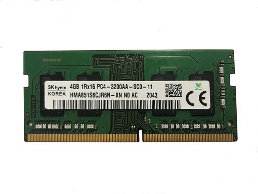 SK Hynix 4GB DDR4 3200MHz PC4-25600 1.2V 1R x 16 SODIMM Laptop RAM Memory Module HMA851S6CJR6N-XN,