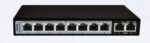 Dlink DGS-F1010P-E 250M 10-Port 1000Mbps Switch with 8 PoE Ports and 2 Uplink Ports