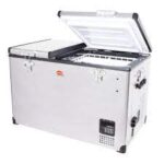 SnoMaster – 66L Dual Compartment Stainless Steel Fridge/Freezer AC/DC