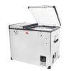 SnoMaster - 75L Single Compartment Stainless Steel Fridge/Freezer AC/DC